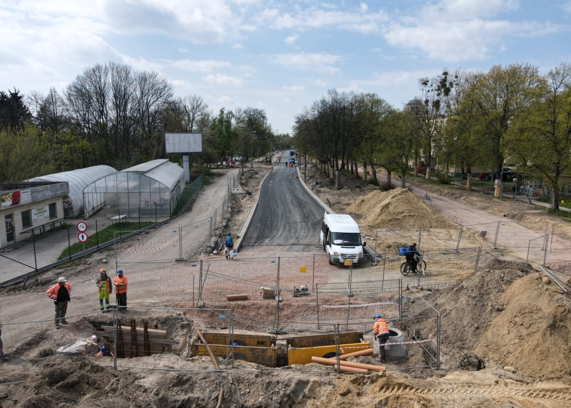 Od poniedziałku (8 maja) zmiana organizacji ruchu na modernizowanej Wojska Polskiego