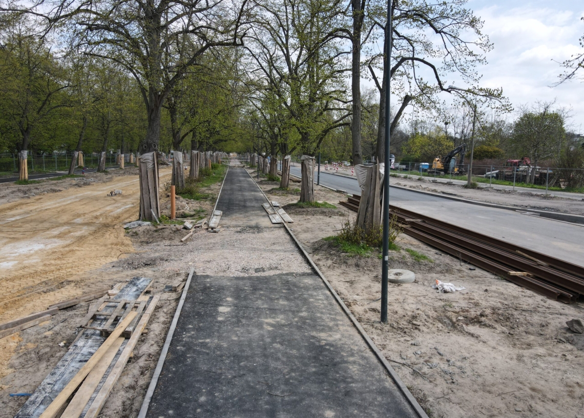 Od poniedziałku (8 maja) zmiana organizacji ruchu na modernizowanej Wojska Polskiego