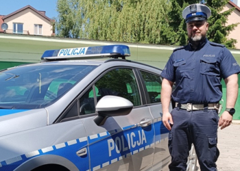Brzeziny: policjant eskortował 11-letnią dziewczynkę do szpitala