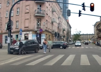 Niecodzienna sytuacja na Górnej w Łodzi