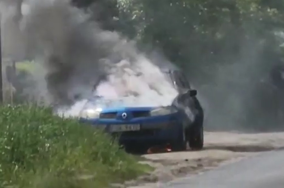 Pożar samochodu na Szczecińskiej