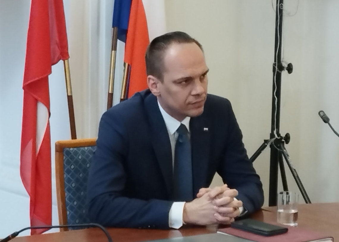 Wiceminister Rafał Weber odwiedził powiat wieluński