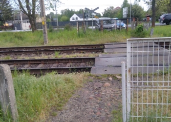 Wypadek na torach w Sieradzu