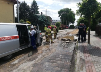 wyciek gazu w Pajęcznie