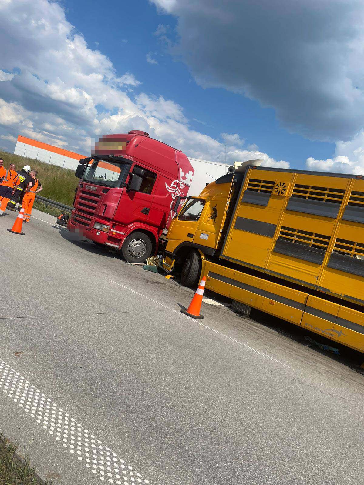 Wypadek na A1 w kierunku Gdańska