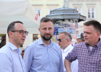 Szymon Hołownia i Władysław Kosiniak-Kamysz w Piotrkowie