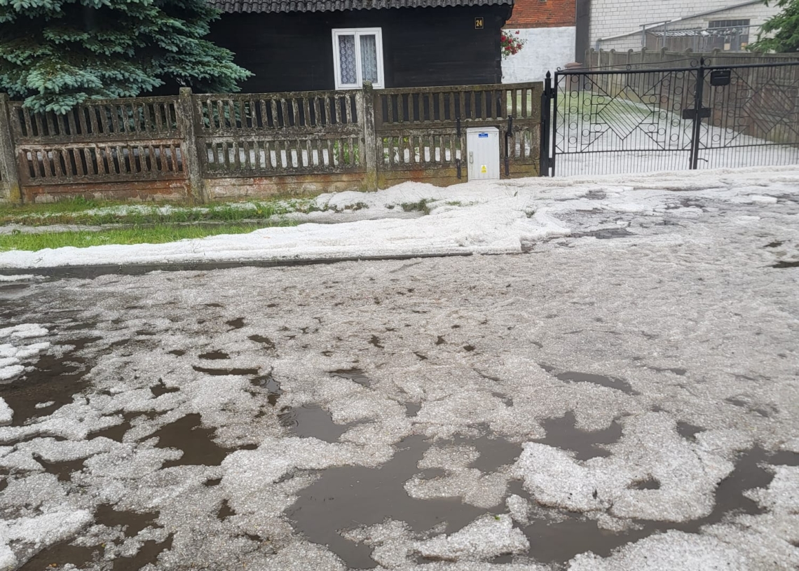 Gradobicie w gminie Sieradz