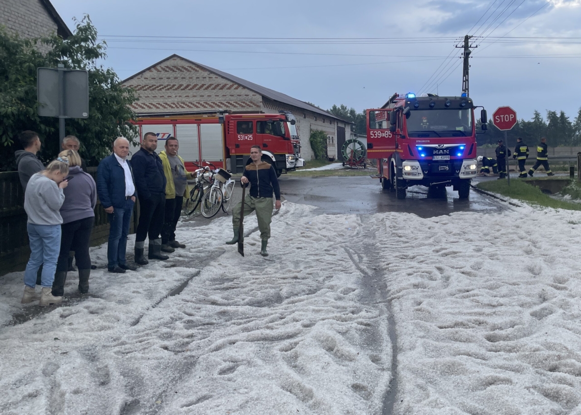 gradobicie w gminie Sieradz