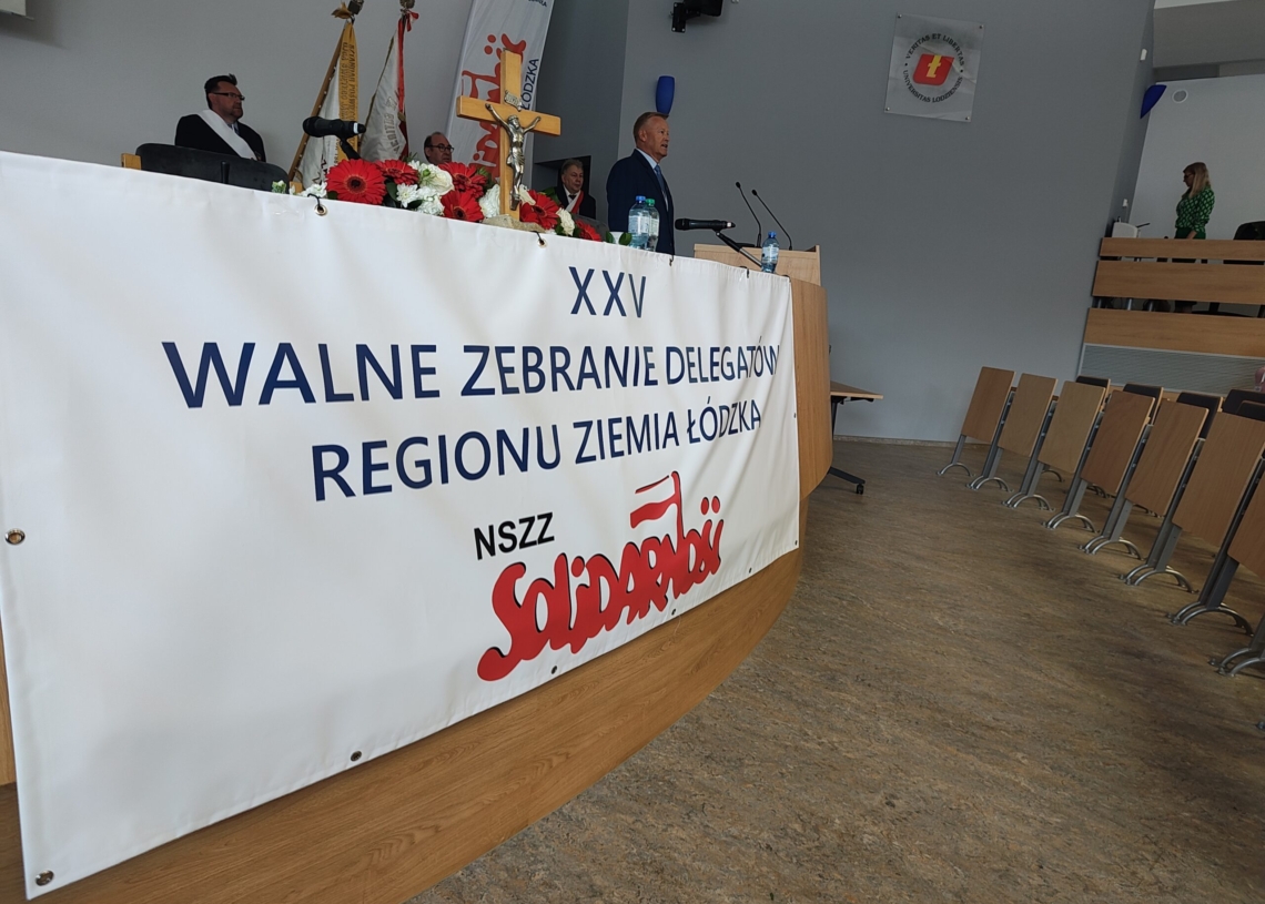 Obrady Zarządu Regionu Łódzkiego NSZZ Solidarność. Waldemar Krenc ponownie przewodniczącym związku w Łódzkiem [ZDJĘCIA]