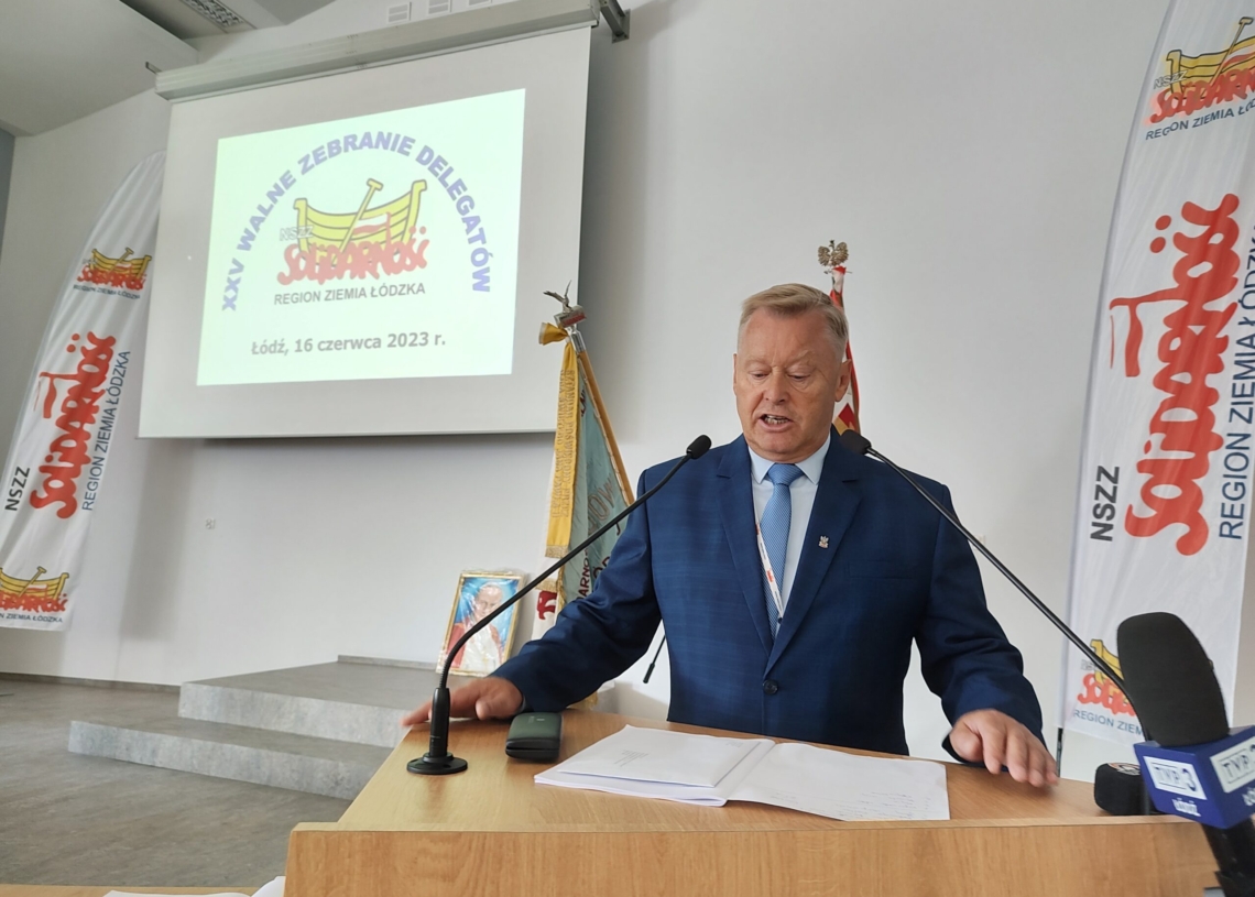 Obrady Zarządu Regionu Łódzkiego NSZZ Solidarność. Waldemar Krenc ponownie przewodniczącym związku w Łódzkiem [ZDJĘCIA]
