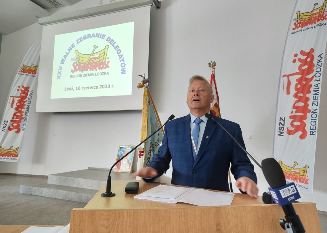 Obrady Zarządu Regionu Łódzkiego NSZZ Solidarność. Waldemar Krenc ponownie przewodniczącym związku w Łódzkiem [ZDJĘCIA]
