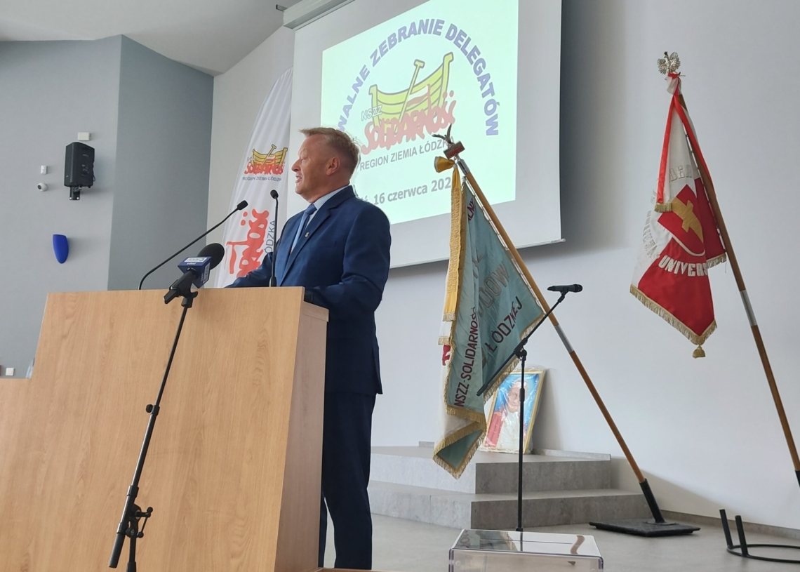 Obrady Zarządu Regionu Łódzkiego NSZZ Solidarność. Waldemar Krenc ponownie przewodniczącym związku w Łódzkiem [ZDJĘCIA]