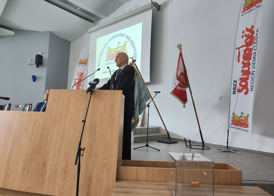 Obrady Zarządu Regionu Łódzkiego NSZZ Solidarność. Waldemar Krenc ponownie przewodniczącym związku w Łódzkiem [ZDJĘCIA]