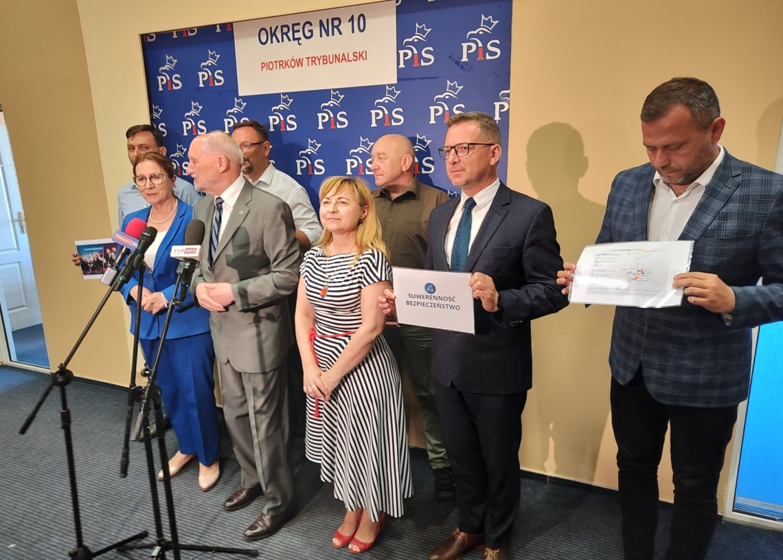 Konferencja PiS w Piotrkowie Trybunalskim