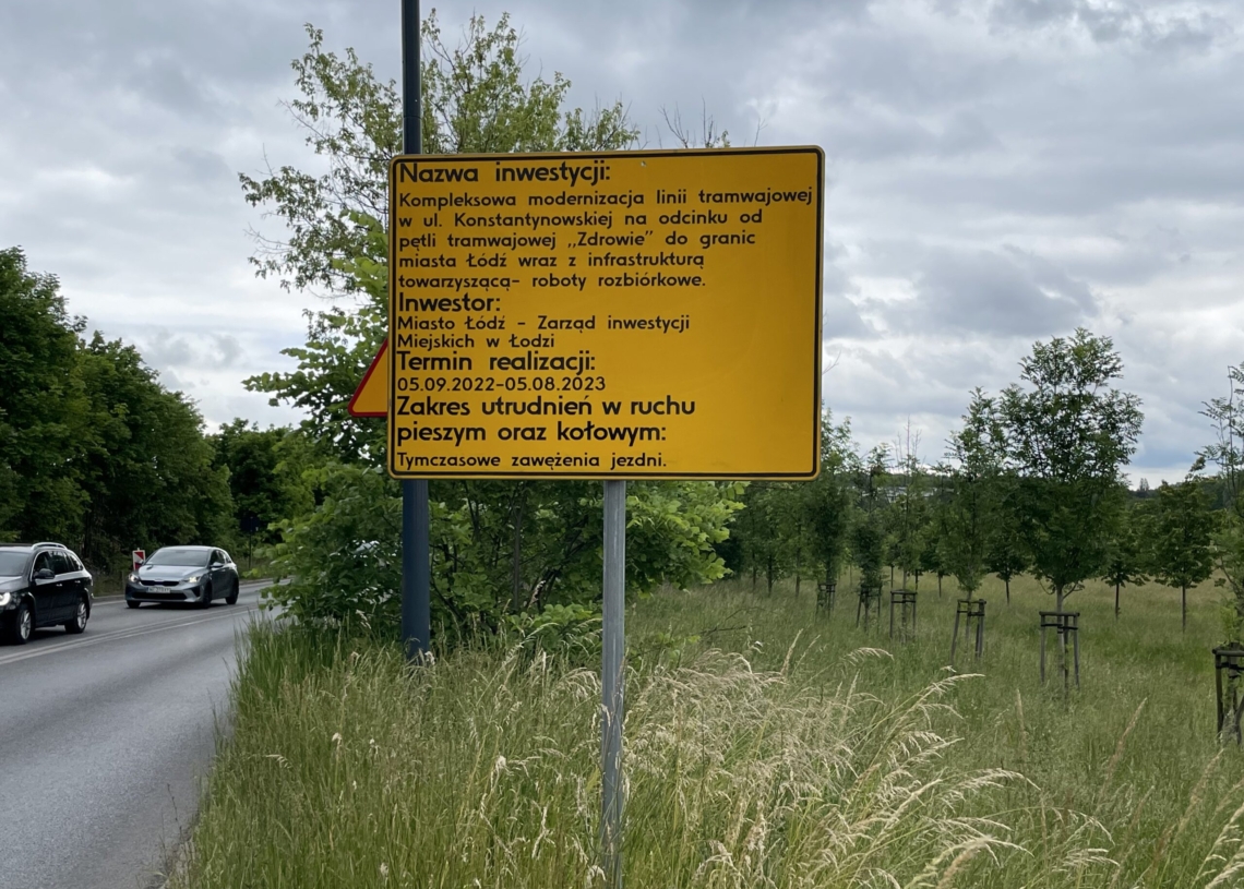Przebudowa trasy tramwajowej do Konstantynowa. Od lipca zamkną Konstantynowską na odcinku blisko 2 km [ZDJĘCIA + WIDEO]