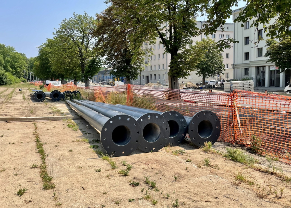 Modernizacja Północnej. Torowisko układane jest na 70 proc. ulicy [ZDJĘCIA + WIDEO]