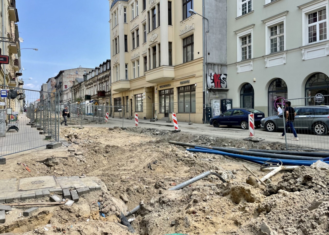 Modernizacja Legionów i remont skrzyżowania z Zachodnią. Jak postępują prace? [ZDJĘCIA + WIDEO]