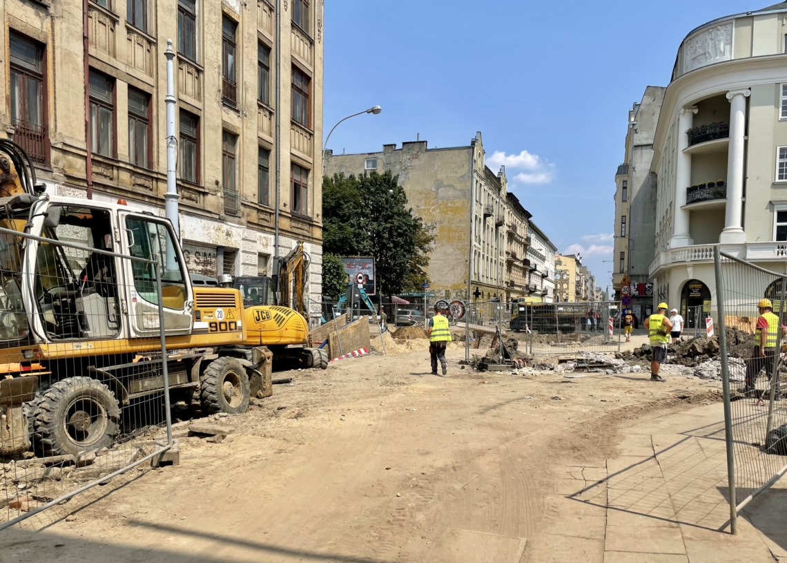 Modernizacja Legionów i remont skrzyżowania z Zachodnią. Jak postępują prace? [ZDJĘCIA + WIDEO]