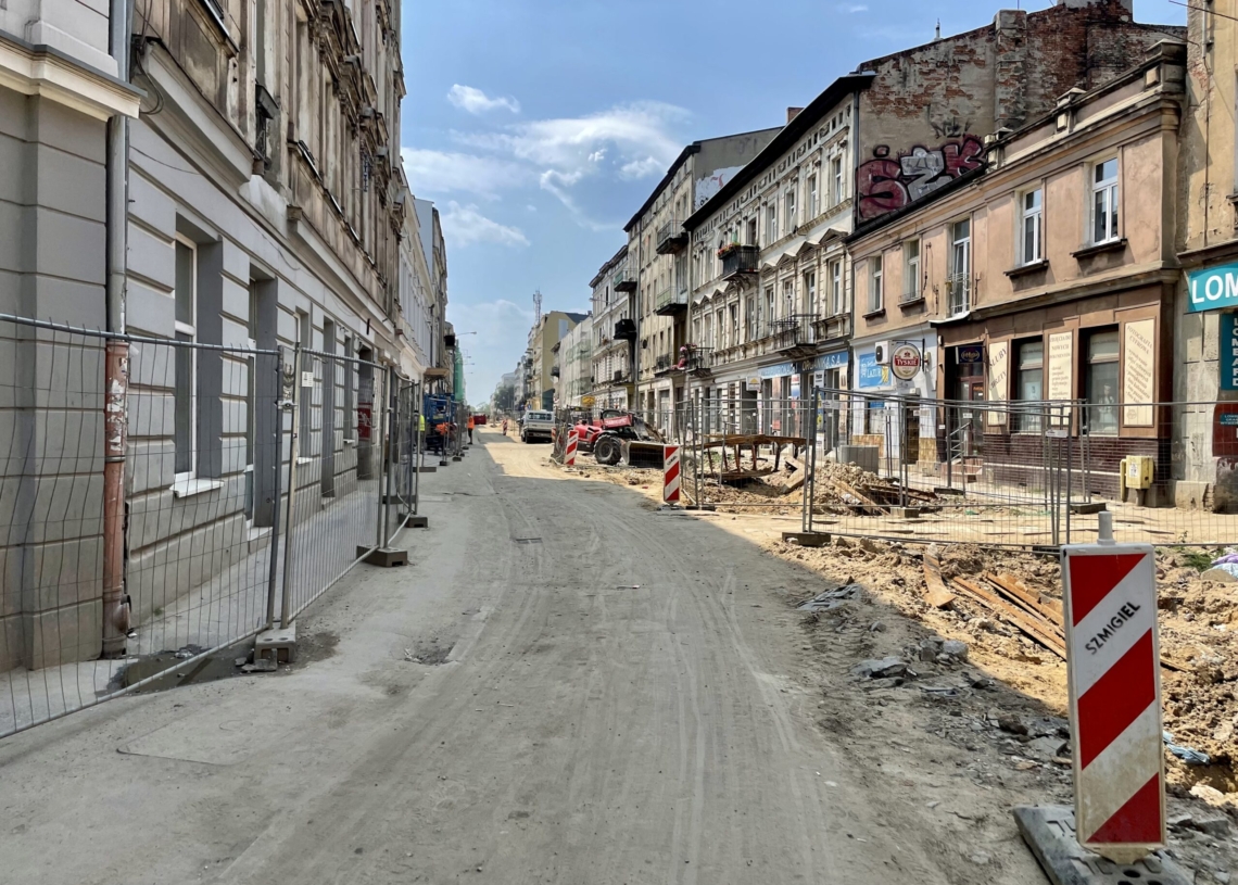 Modernizacja Legionów i remont skrzyżowania z Zachodnią. Jak postępują prace? [ZDJĘCIA + WIDEO]