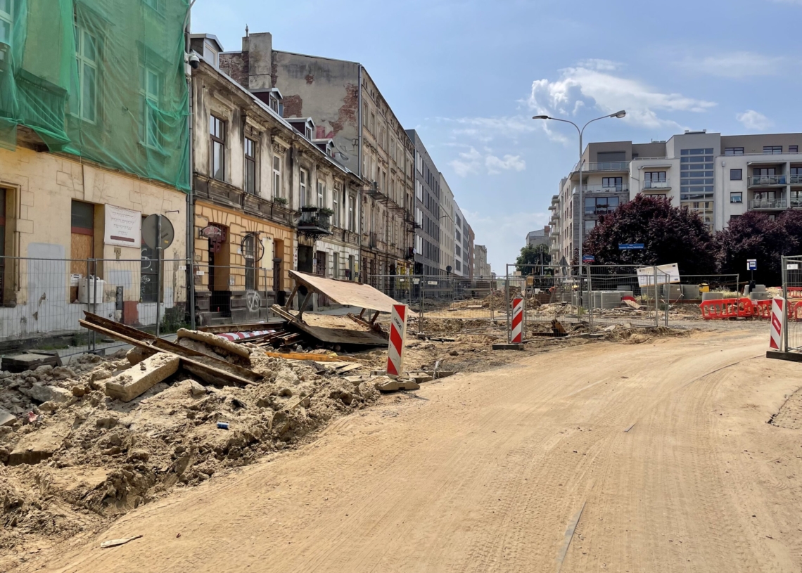 Modernizacja Legionów i remont skrzyżowania z Zachodnią. Jak postępują prace? [ZDJĘCIA + WIDEO]