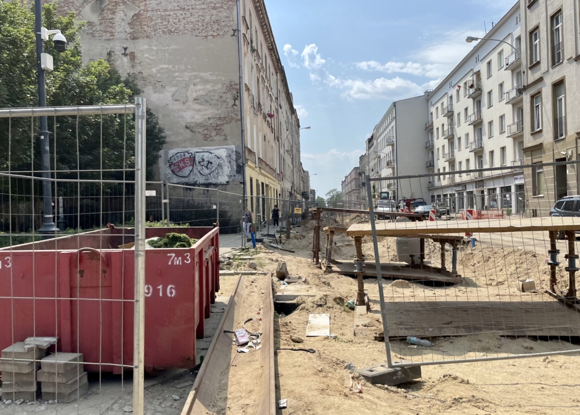 Modernizacja Legionów i remont skrzyżowania z Zachodnią. Jak postępują prace? [ZDJĘCIA + WIDEO]