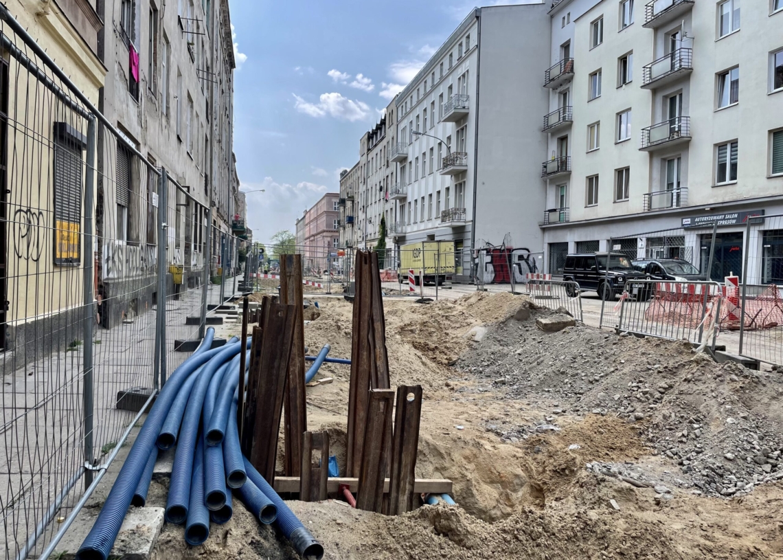 Modernizacja Legionów i remont skrzyżowania z Zachodnią. Jak postępują prace? [ZDJĘCIA + WIDEO]