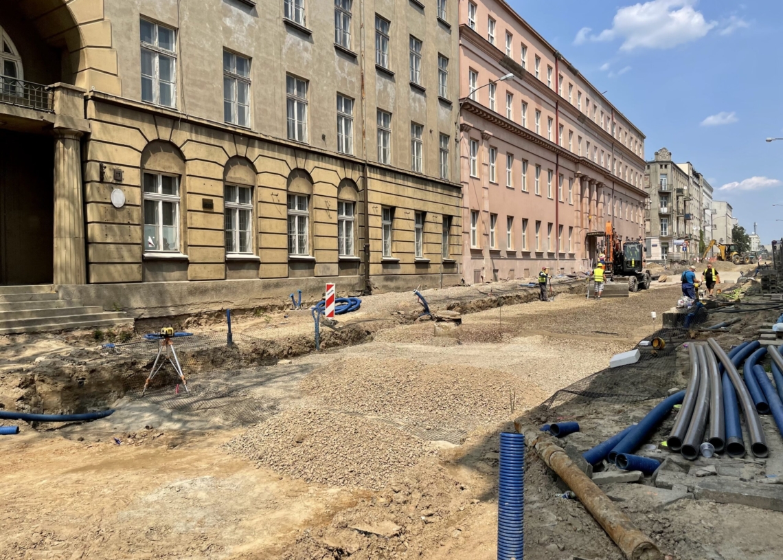 Modernizacja Legionów i remont skrzyżowania z Zachodnią. Jak postępują prace? [ZDJĘCIA + WIDEO]