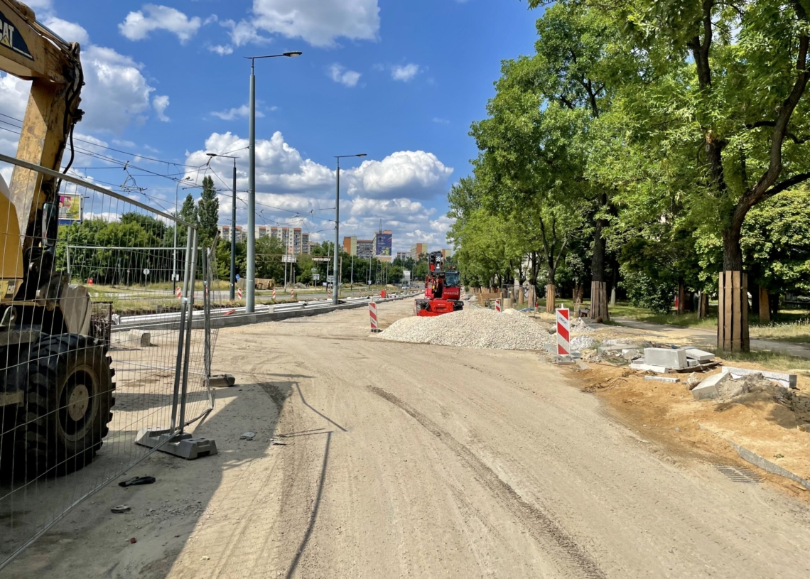 Modernizacja Śmigłego-Rydza. Zgodnie z pierwszym terminem aleja miała być gotowa w lipcu [ZDJĘCIA + WIDEO]