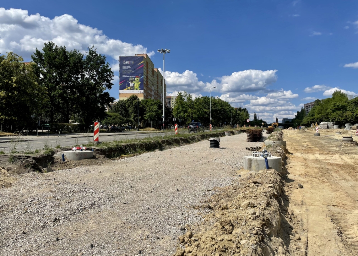 Modernizacja Śmigłego-Rydza. Zgodnie z pierwszym terminem aleja miała być gotowa w lipcu [ZDJĘCIA + WIDEO]