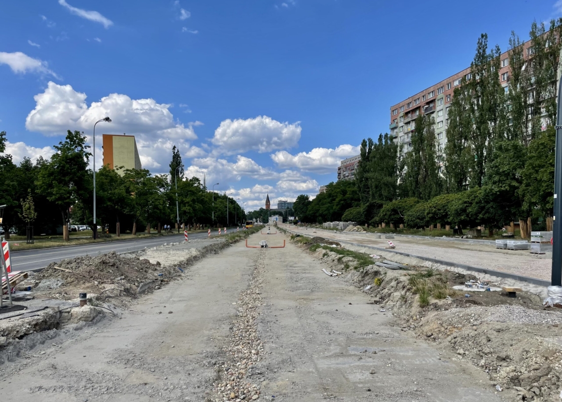 Modernizacja Śmigłego-Rydza. Zgodnie z pierwszym terminem aleja miała być gotowa w lipcu [ZDJĘCIA + WIDEO]