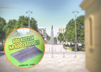 Licytacja kostek brukowych na 600-lecie Łodzi