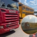 Zderzenie dwóch ciężarówek na A1 za węzłem Brzeziny
