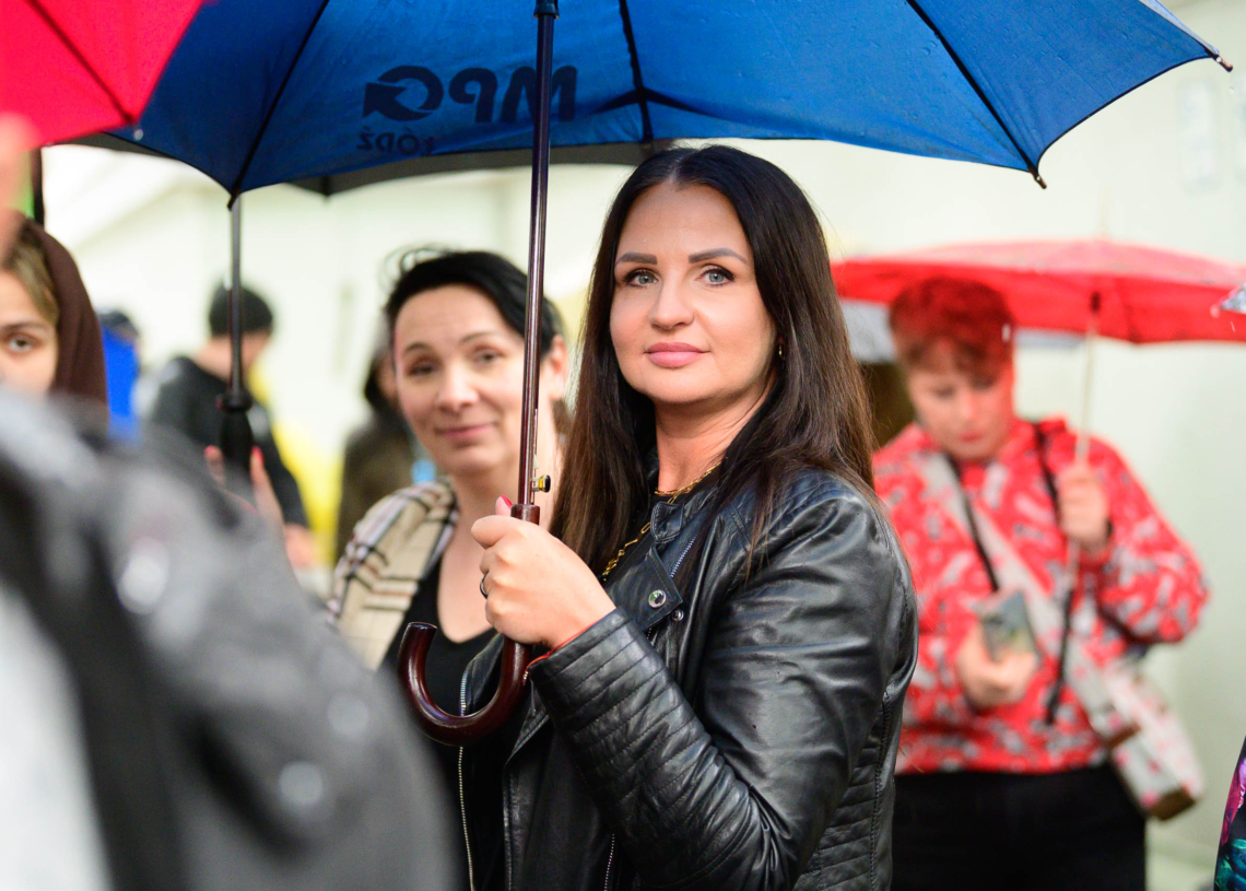 Protest przed Okręgową Izbą Lekarską w Łodzi