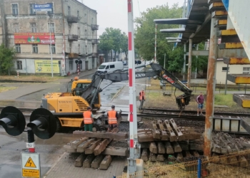 przejazd kolejowy na Słowackiego