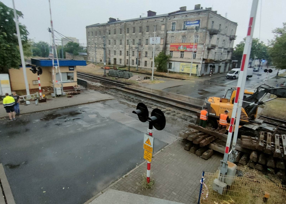 Przejazd kolejowy na Słowackiego w Piotrkowie wyłączony z użytkowania [ZDJĘCIA]