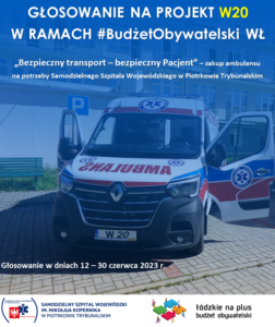 Szpital w Piotrkowie planuje zakup karetki transportowej