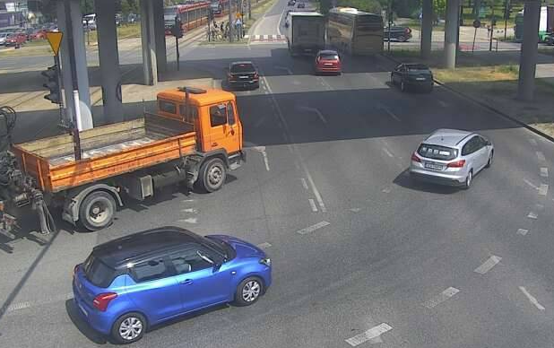 zatrzymanie ruchu tramwajów na Mickiewicza
