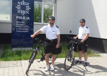Policjanci na rowerach w Piotrkowie 2 Policjanci na rowerach w Piotrkowie
