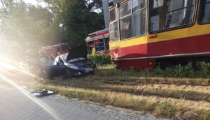 Wypadek na Górnej w Łodzi