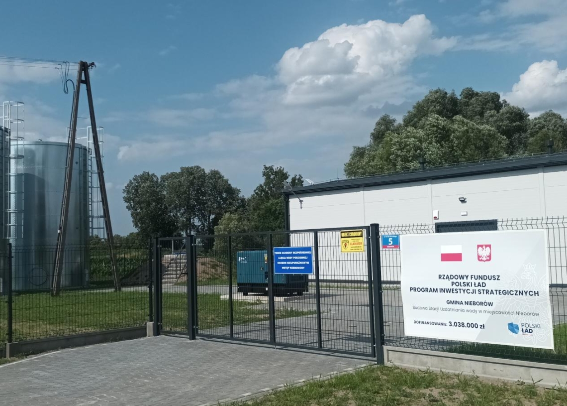 Nowa stacja uzdatniania wody w Nieborowie