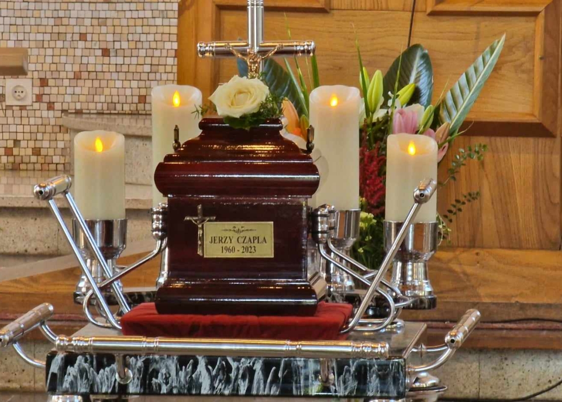 Pogrzeb Jerzego Czapli, kierownika Schronisk dla Bezdomnych w Łodzi