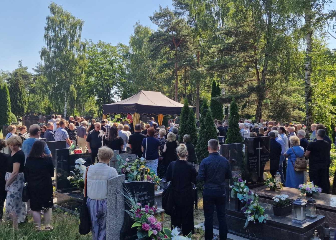 Pogrzeb Jerzego Czapli, kierownika Schronisk dla Bezdomnych w Łodzi