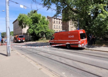 Pożar pustostanu na ul. Kilińskiego w Łodzi