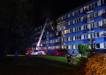Nocny pożar w Łowiczu. Zginęła 71-letnia kobieta
