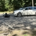 Wypadek z udziałem motocyklisty na Unii Lubelskiej w Łodzi. Mężczyzna trafił do szpitala 6 Wypadek z udziałem motocyklisty na Unii Lubelskiej