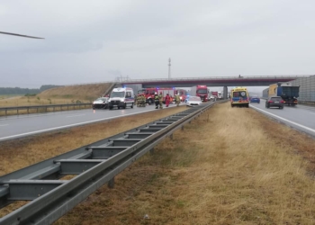 Groźny wypadek na A2 w powiecie brzezińskim. Wśród rannych dzieci