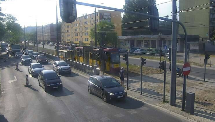 Zatrzymanie ruchu tramwajów na Dąbrowskiego