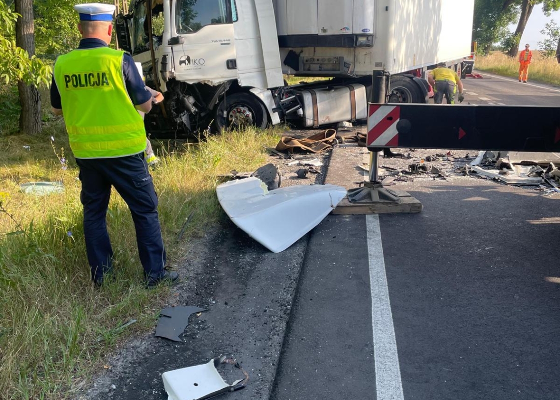 Wypadek na trasie Rudniki - Wieluń