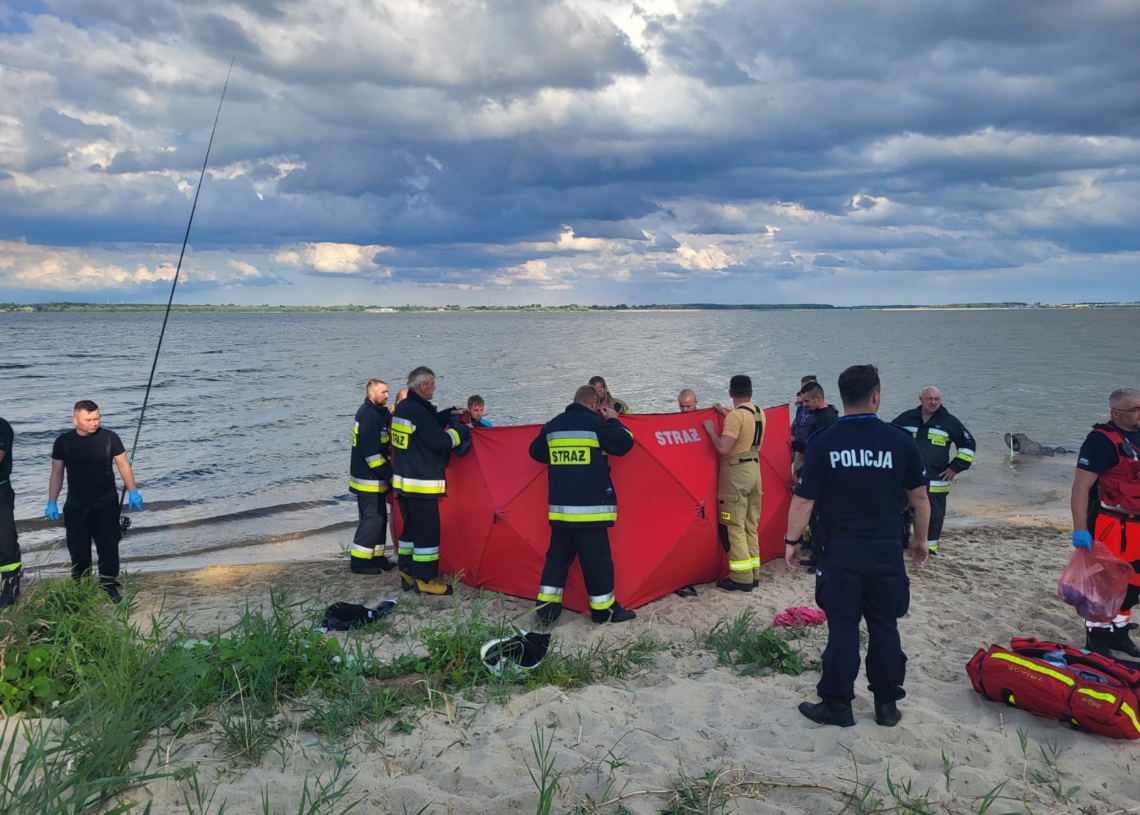 Ostrów Warcki: 24-latek utopił się w Zbiorniku Jeziorsko