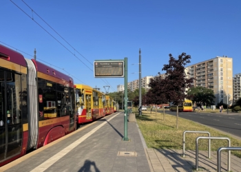 zatrzymanie ruchu tramwajowego na Retkini